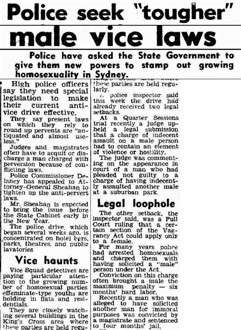 Gay History A Glimpse Of Gay Life In S Australia As Seen Through The Media Timalderman