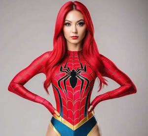 Spider Woman Cosplay Hot Face Swap Insert Your Face ID 980049