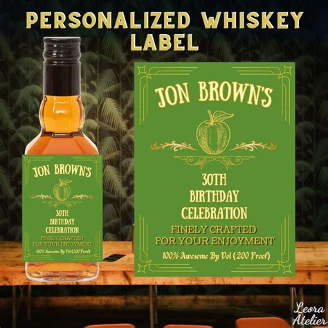 Whiskey Bottle Labels Whiskey Label Personalized Whiskey