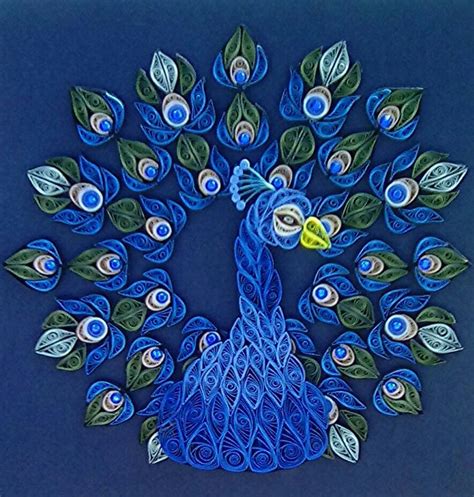 Large Quilled Peacock Peacock Design Quilling Peacock