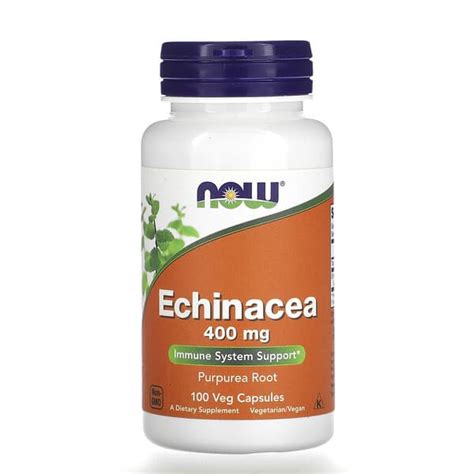 NOW Foods Echinacea 400 Mg 100 Veg Capsules