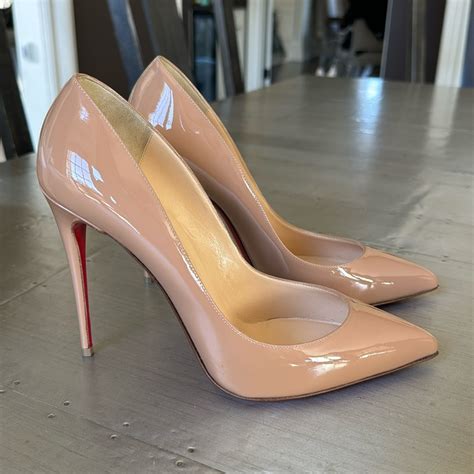 Christian Louboutin Pigalle Follies Nude Patent Class Gem