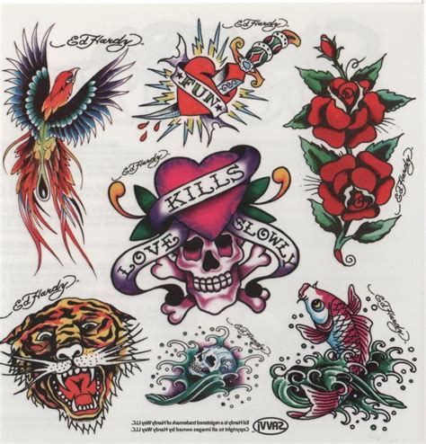 Ed Hardy Tattoo Stencils Google Search Ed Hardy Tattoos Ed Hardy