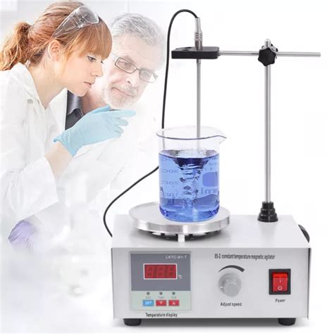 85 2 MAGNETIC STIRRER Hot Plate Mixer Stirring Liquid Mixing 2000ml 12x12cm 220V 58 29