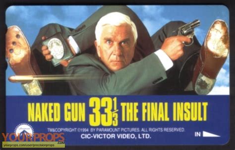 Naked Gun The Final Insult Rare Promotional Calling Card Made