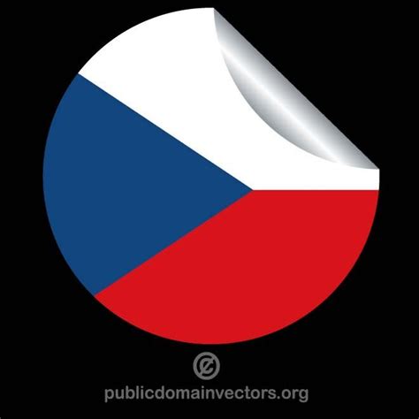 Czech label Royalty Free Stock SVG Vector and Clip Art
