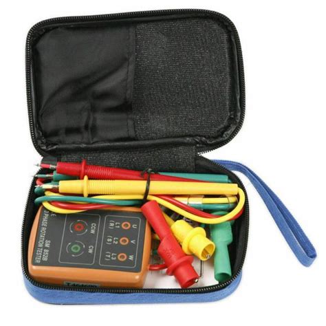 Sm852b 3 Phase Rotation Tester Digital Phase Indicator Detector Led Buzzer Phase Sequence Meter