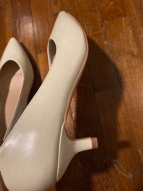 D AF Nude Low Heels EU 37 Women S Fashion Footwear Heels On Carousell