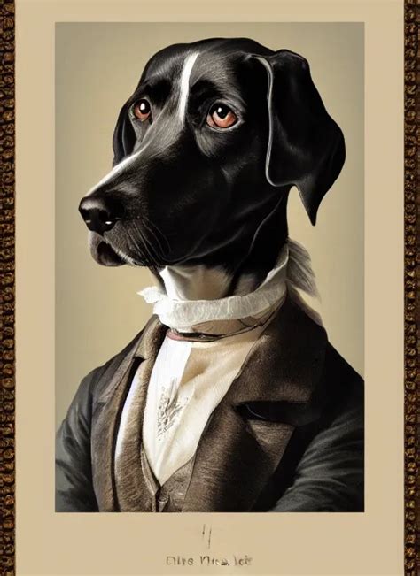 Victorian Portrait Of A Dog Masterpiece 4 K Super Stable Diffusion