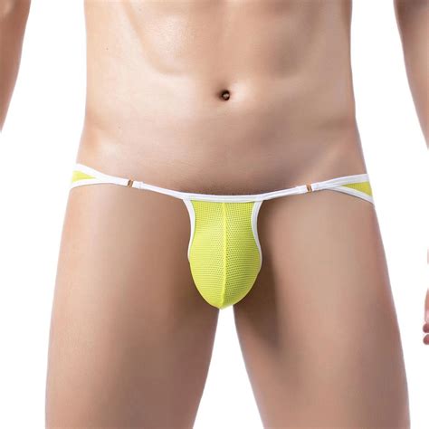 Clever Menmode M Nner Unterw Sche G String Mini Slips Sexy Mesh Schiere Dessous Bikini Ultra