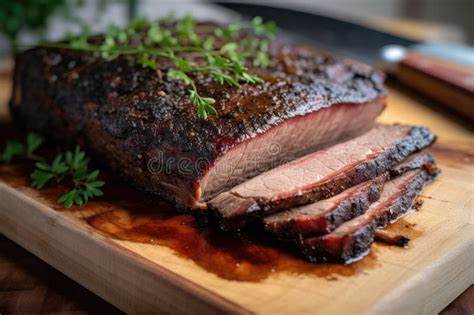 Sous-vide Brisket Cooked To Tender and Juicy Perfection Stock ...