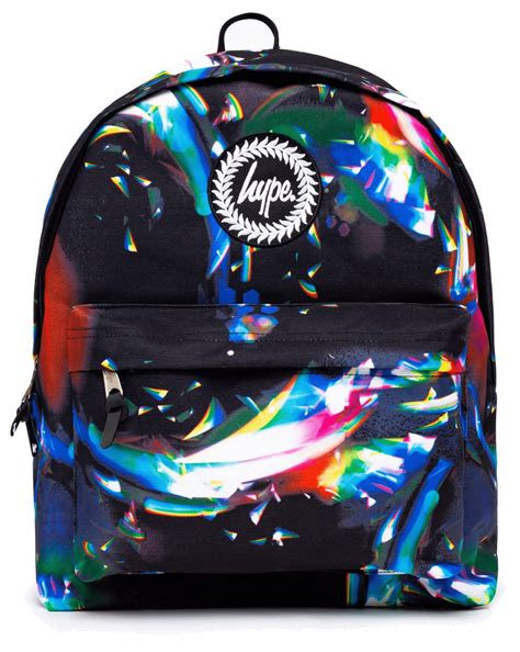 HYPE BLACK RAINBOW REFRACTION BACKPACK - Victoria 2 Schoolwear