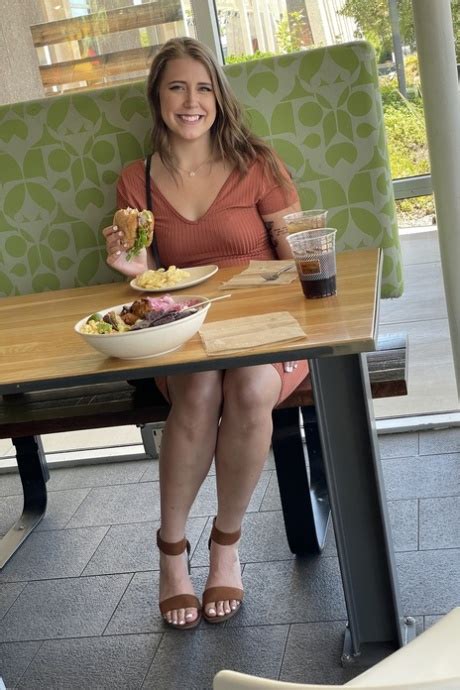 Glamorous Brunette Babe Sage Flashing Her Panties And Bra In Public CoedCherry