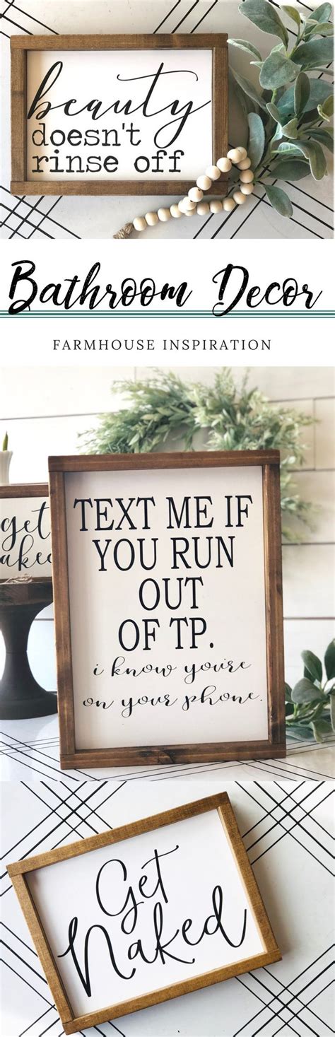 Free Printable Farmhouse Bathroom Signs