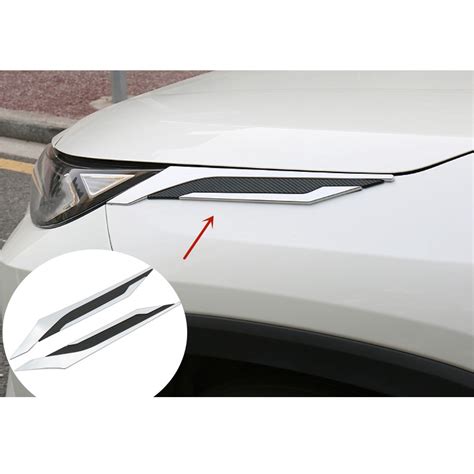 Front Headlight Lamp Eyebrow Cover Head Light Eyelid Side Fender Trims