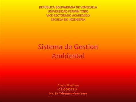 Sistema De Gestion Ambiental Ppt