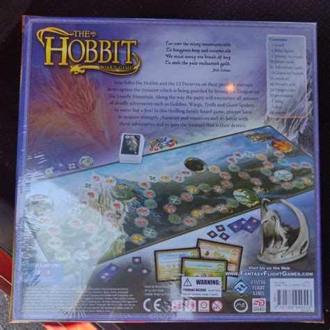 Fantasy Flight The Hobbit Board Game New Sealed Ebay