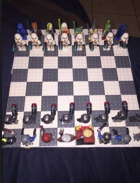 Items Similar To Custom Lego Star Wars Chess Set On Etsy Square