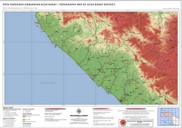 PETA TOPOGRAFI KABUPATEN ACEH BESAR / TOPOGRAPHY MAP OF ACEH BESAR ...