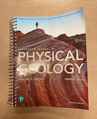 Laboratory Manual In Physical Geology 12th Edition Paperback Very