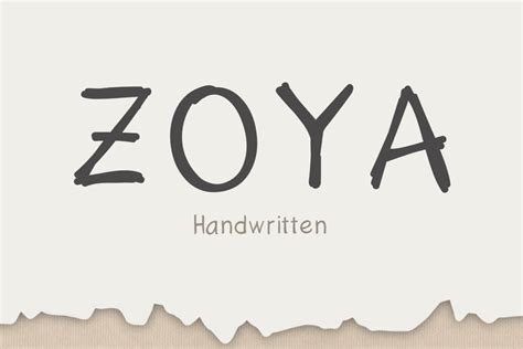 Zoya - Handwritten Font | Fontsera