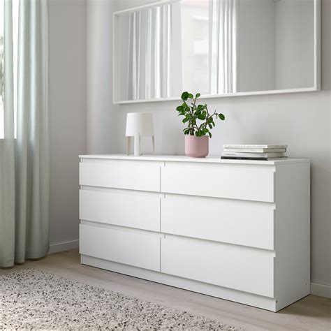 kullen chest   drawers white  cm ikea