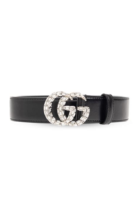 Gucci Belt With Crystal Encrusted Buckle Womens Accessories Vitkac