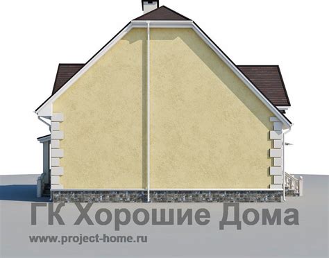 AS-2190 - проект дома из газобетона с мансардой и крыльцом