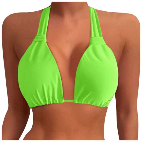 Celivon Womens Bikinis Swimsuit Plus Size Bikini Top Large Bust Swim Top Full Coverage Top Sport