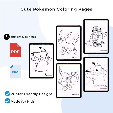 Cute Pokemon Coloring Pages Printable