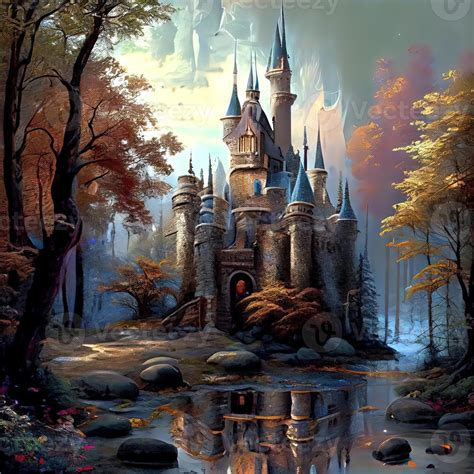 Fairy Tale Magical Castle - Ai Generated 22419017 Stock Photo at Vecteezy