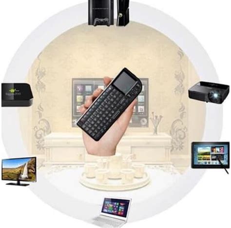 RT-MWK01 Mini Handheld Rechargeable 2.4GHz Wireless Keyboard with ...