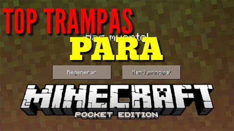 TOP TRAMPAS PARA MINECRAFT PE 1 0 2 OFICIAL YouTube