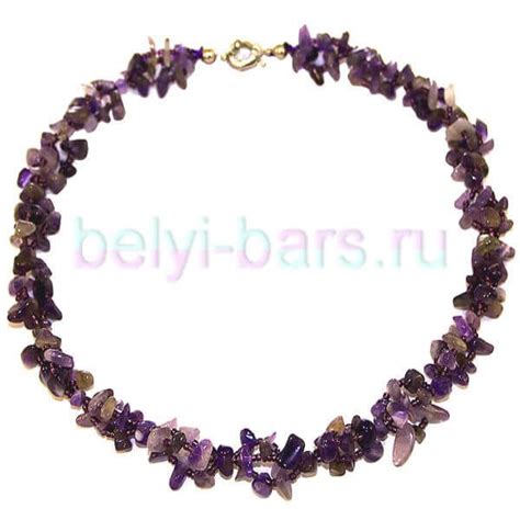 Бусы из аметиста купить в интернет-магазине Белый Барс | Beaded, Charm ...