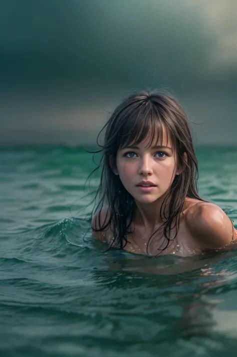 Hot Teen Girl Wet Bikini Seaart Al Free Al Art Generator