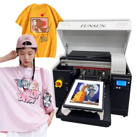 してくださ Funsun Advanced Dtg Printer A3 Size Cotton Fabric Digital Textile