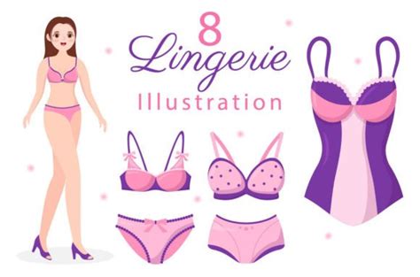 Stylish Woman Lingerie Illustration Graphic By Denayunecf Creative Fabrica