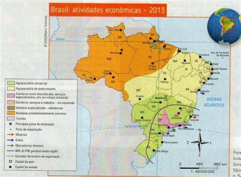 Atividade Econômica Desenvolvida No Litoral Brasileiro - 1 -escreva o nome das quatro atividades econômicas predominantes no ...