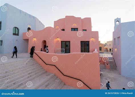 The Colorful Mina District At Old Doha Port In Qatar Editorial Photo