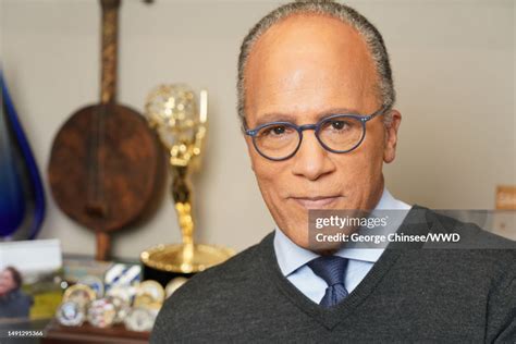 Portrait of journalist Lester Holt photographed by George Chinsee for ...