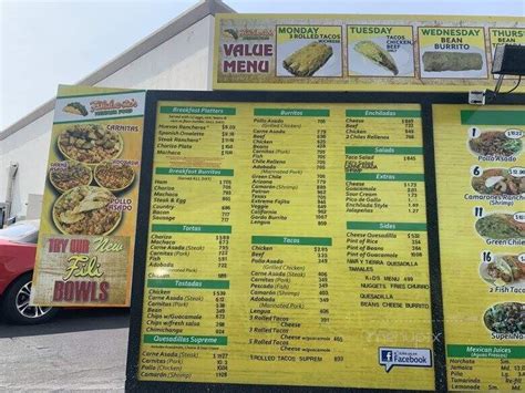 Menu of Filiberto's Mexican Food in Fountain Hills, AZ 85268