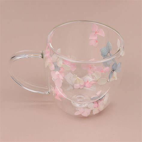 Creative Double Wall Glass Cup Dried Flower Filler Glass Cups Tea