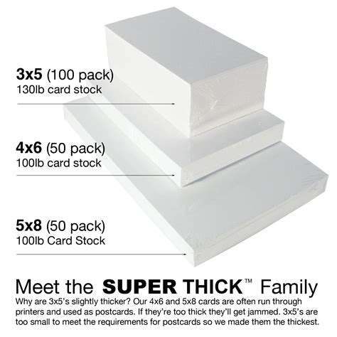 4×6 Super Thick Index Cards 50 4″x6″ Blank 50 Pack Chris Norstrom