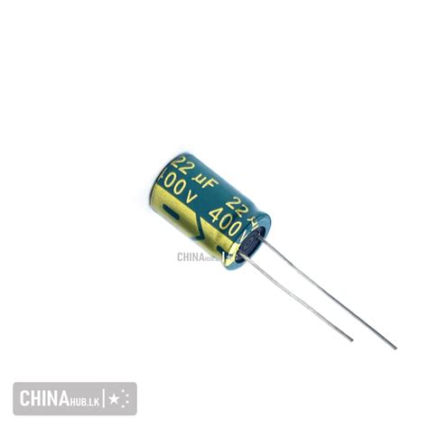 22uf 400v Electrolytic Capacitor 5 Pcs Pack Chinahub Lk