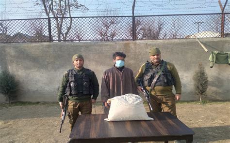 Drug Peddler Arrested In Kulgam Contraband Substance Recovered