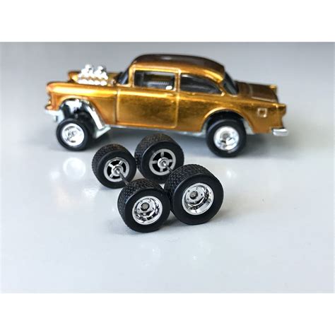 Z105 Rubber Wheels Tayar Getah 1 64 Hot Wheels Chrome 10 12mm Gasser Wheels Shopee Malaysia