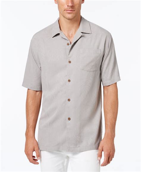 Tommy Bahama Mens Tiki Palms Silk Short Sleeve Shirt A Macys