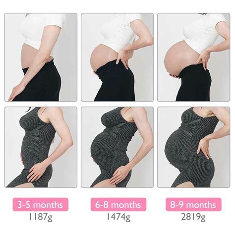 Knowu Pregnant Silicone Belly Fake Belly Lifelike Unisex Crossdressing