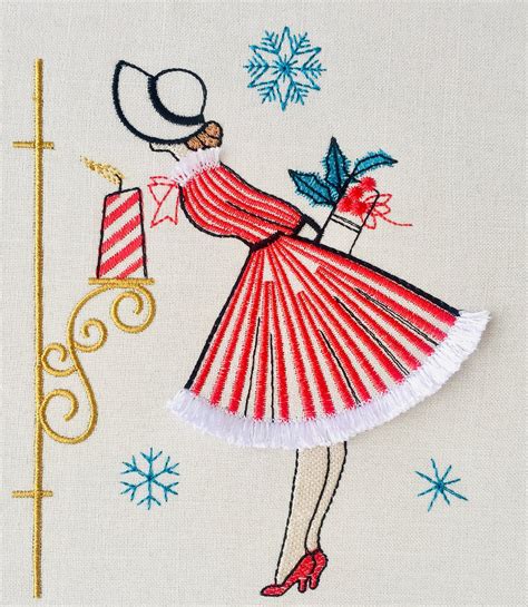 Christmas Machine Embroidery Design Victorian Christmas Etsy