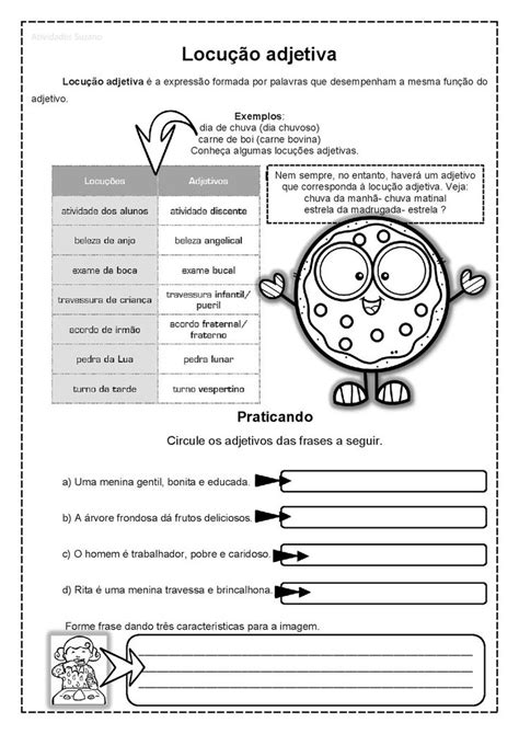 Você Pesquisou Por Label4ª Ano Atividades Pedagógicas Suzano Locução Adjetiva Atividades